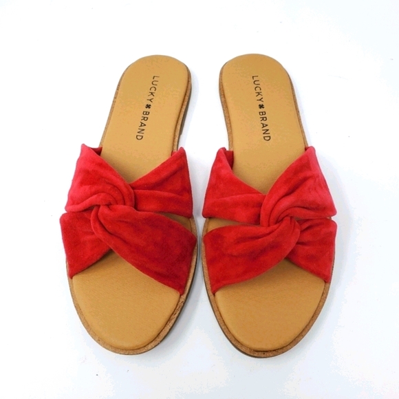 Lucky Brand Dezzee Leather Open Toe Sandal - Picture 2 of 5